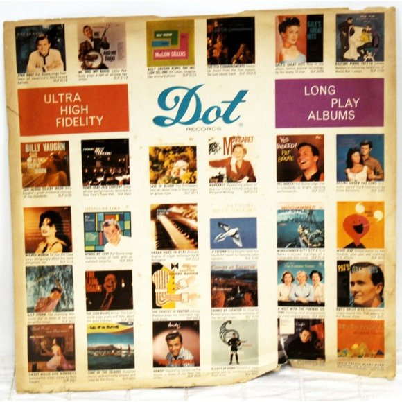 Dot Records | Media | Vtg 95s Dot Record Advertising Inner Sleeve No ...